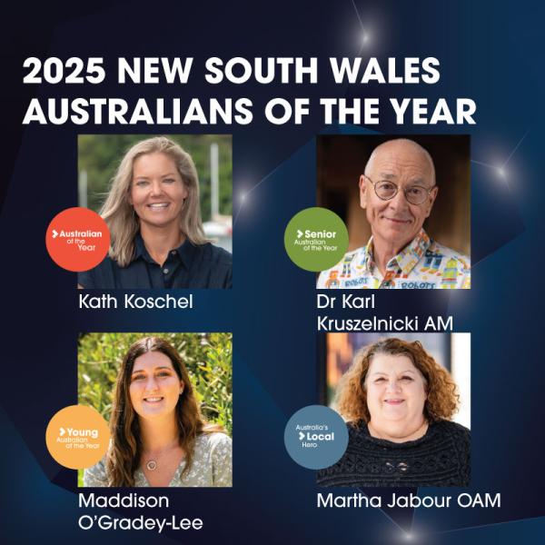 Tile showing NSW recipient faces