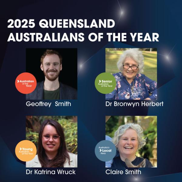 Tile of faces of the QLD recipients