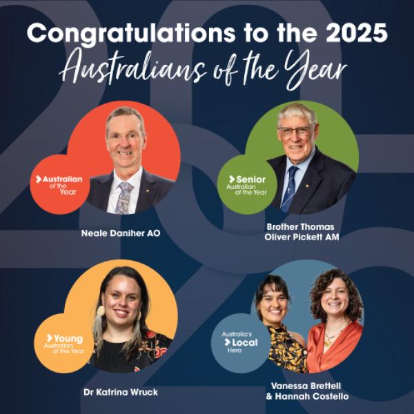2025 announcements of Australians of the Year