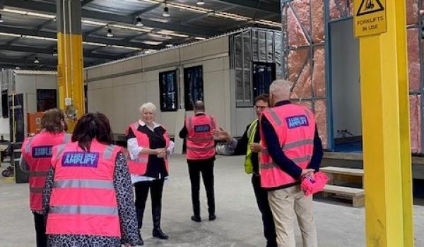 Christine at a site visit